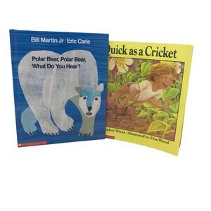 Scholastic lot Quick as a cricket & Polar Bear, polar bear what do you hear book